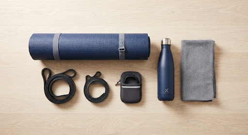 Active corporate wellness kit with fitness products